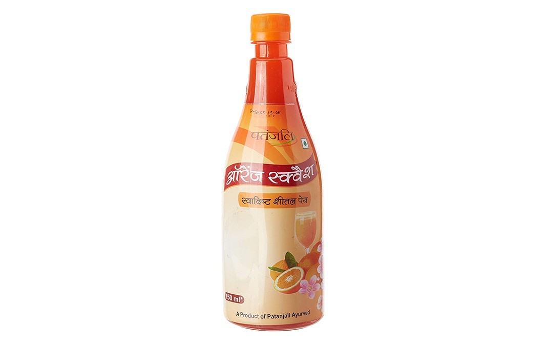 Patanjali Orange Squash    Bottle  750 millilitre